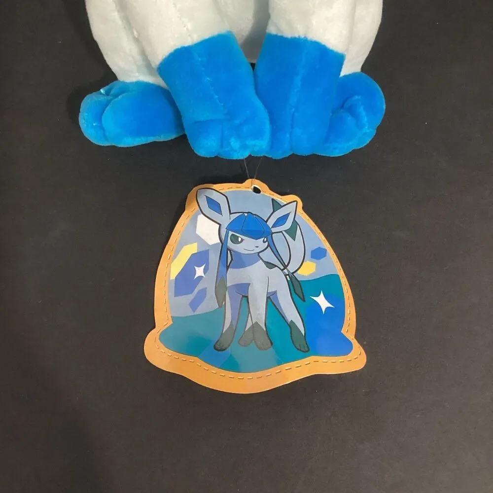 Pokémon Glaceon - 8" Plush - Light Blue - Japan Tag - New! - Picture 3 of 5